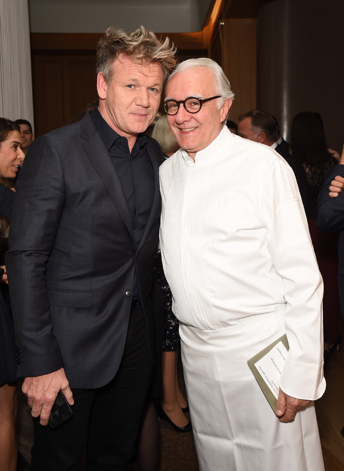 Gordon Ramsay and Alain Ducasse attend 10th anniversary of Alain Ducasse at The Dorchester
